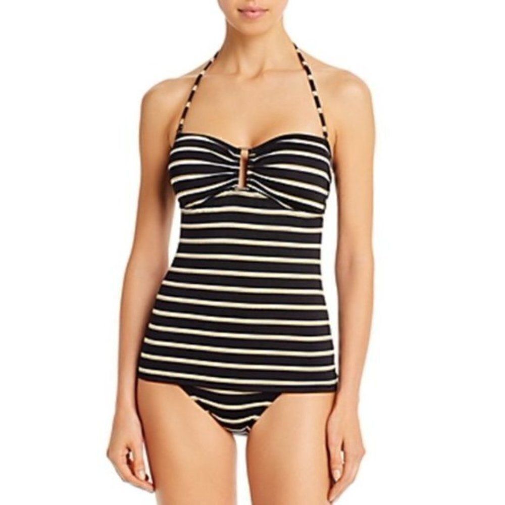 Ralph Lauren Dylan Lurex Stripe Ring Front Tankin